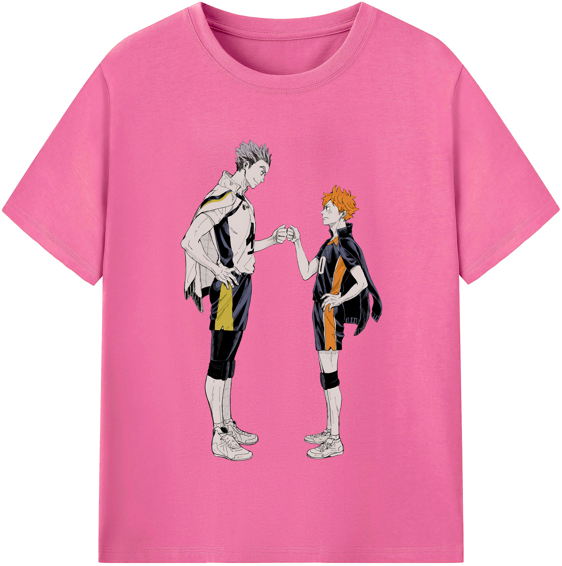 （画像用） ハイキュー!! Haikyu!! レディースカジュアルプリントTシャツ（綿100％）